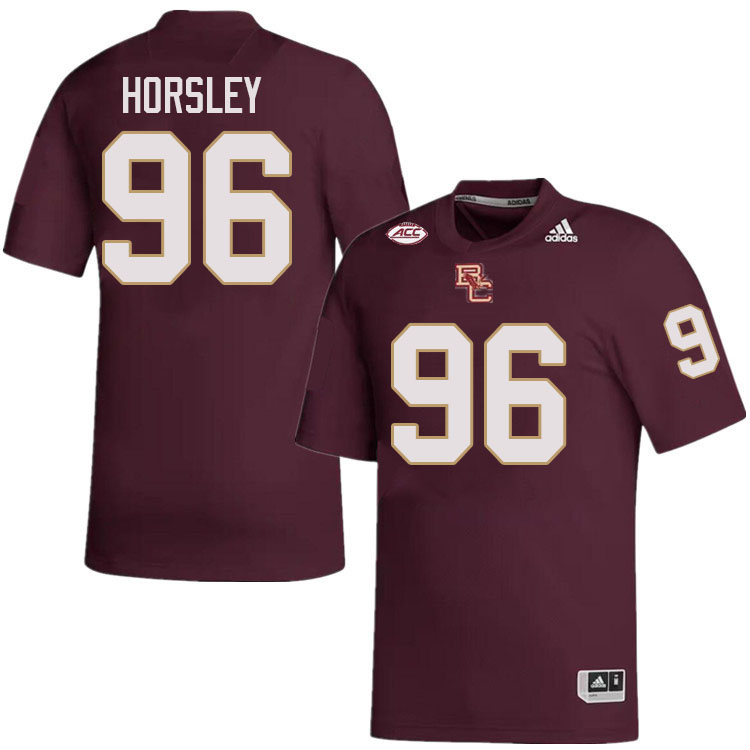 Boston College Eagles #96 Cam Horsley College Football Jerseys Stitched-Maroon